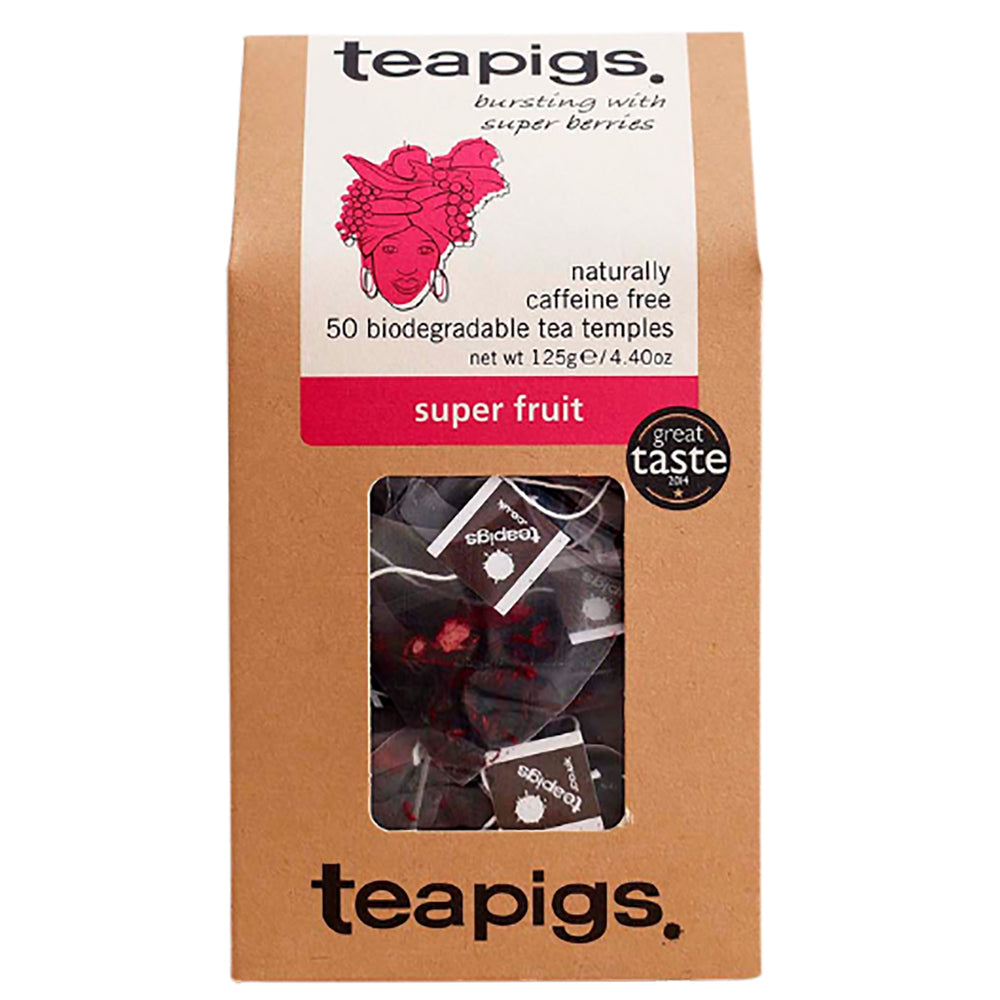 Teapigs Superfruit Berry Tea Temples/Tea Bags (50 Pieces)