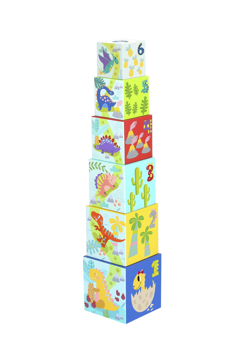 Tooky Toy Nesting Boxes Animal Dinosaur Stacking Kids Activity Play 12m+ (12 Pieces) — image 3