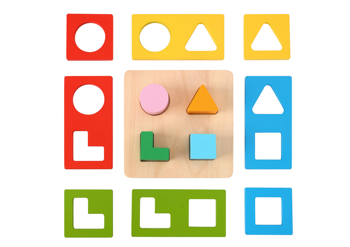 Tooky Toy Wooden Multi-Shape Sorter Kids Interactive/Educational Play 2+ (13 Pieces) — image 4