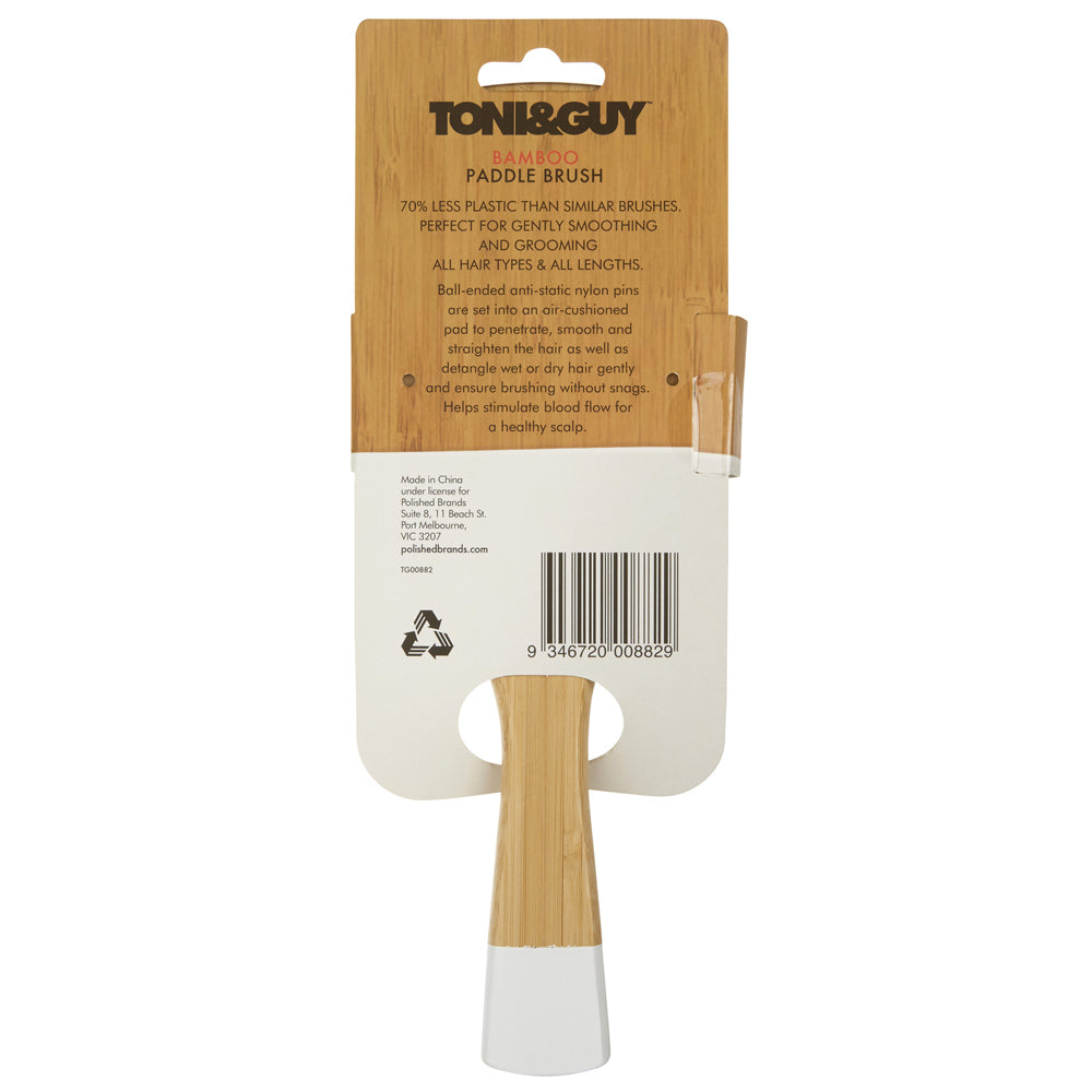Toni & Guy Bamboo Paddle Brush Hair Grooming Styling/Care Accessories/Tools Set — image 3