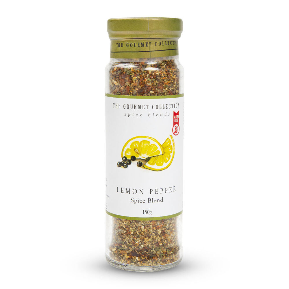 Hot Shots 150g Seasoning The Gourmet Collection Spice Blend Lemon Pepper