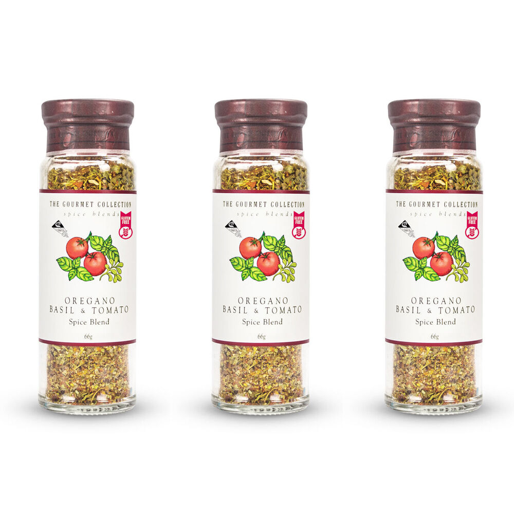 Hot Shot Hot Shots The Gourmet Collection Spice Oregano Basil &Tomato 66g Seasoning (3 Pack)