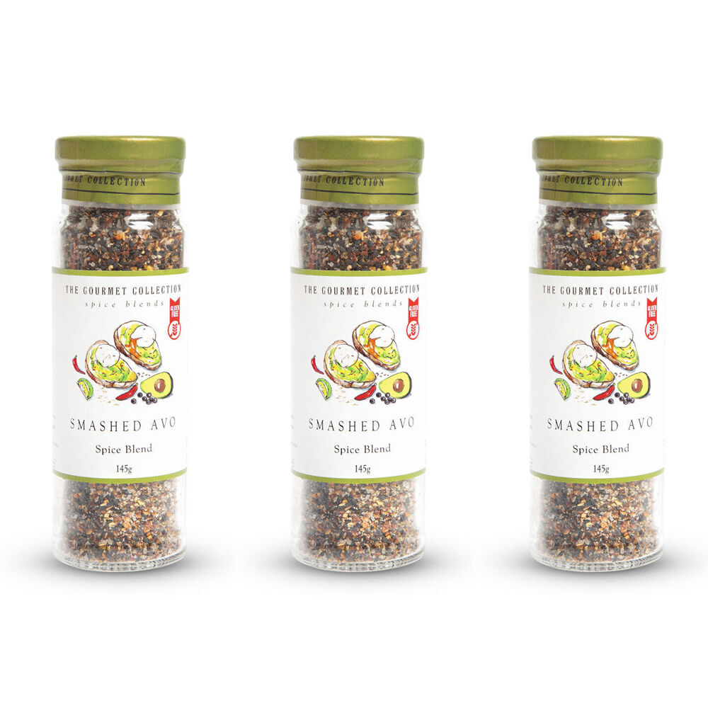 Hot Shot Hot Shots The Gourmet Collection Spice Blend Smashed Avo 145g Seasoning (3 Pack)