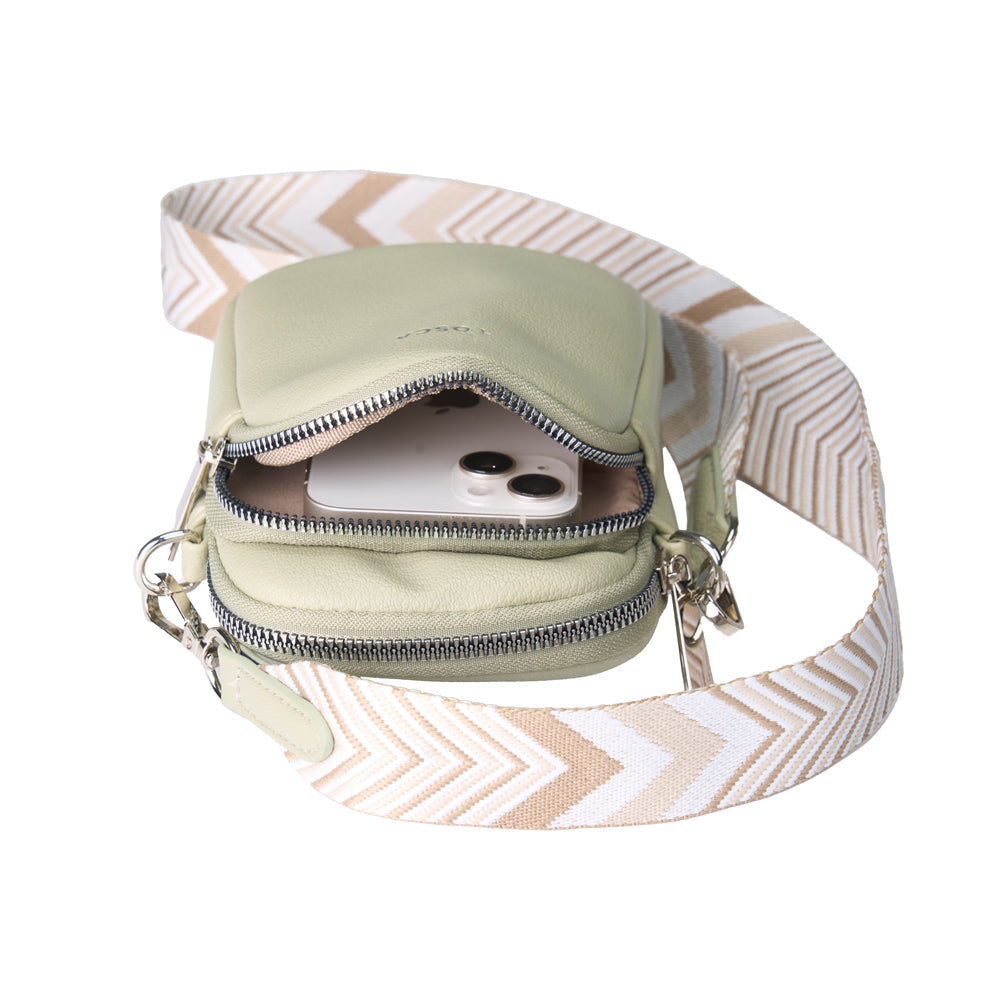 Tosca Womens Crossbody Mini Utility Phone Bag Carrier 19x12cm Light Green — image 4