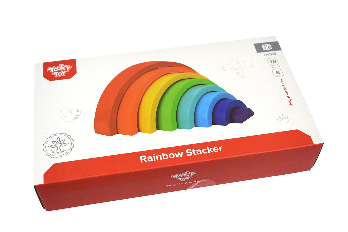 Tooky Toy Rainbow Stacker Baby/Toddler Fun Stacking Fun Educational Toy 18m+ — image 6