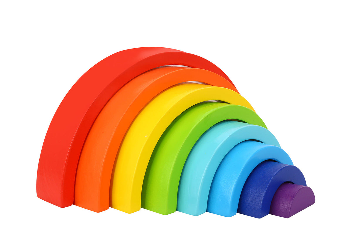 Tooky Toy Rainbow Stacker Baby/Toddler Fun Stacking Fun Educational Toy 18m+