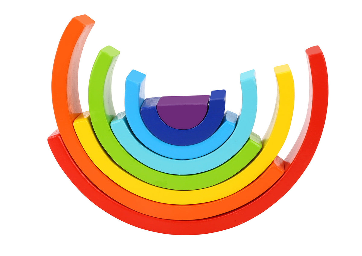 Tooky Toy Rainbow Stacker Baby/Toddler Fun Stacking Fun Educational Toy 18m+ — image 3