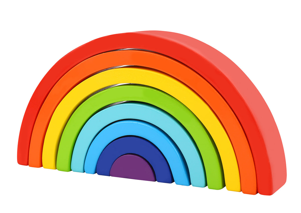 Tooky Toy Rainbow Stacker Baby/Toddler Fun Stacking Fun Educational Toy 18m+ — image 2