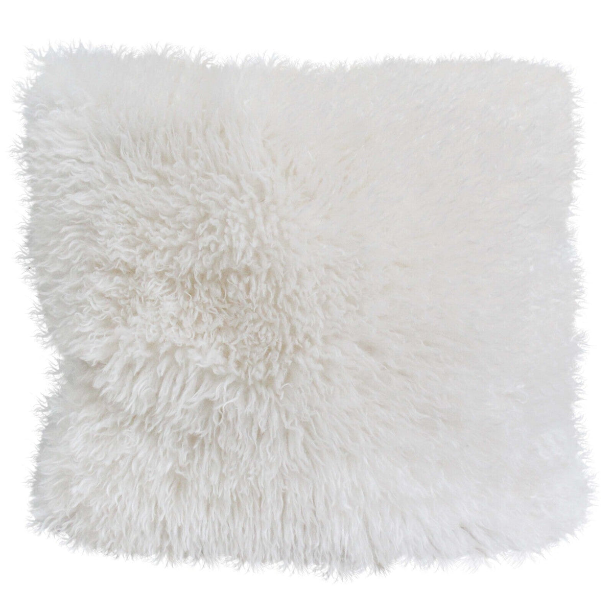 LVD Ivory Boujee Faux Cushion Square Throw Pillow Double-Sided 55cm