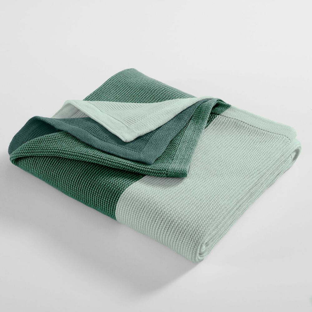 Ardor Isla Acrylic Knitted Room Sofa Soft Blanket/Throw Green 127x152cm — image 2