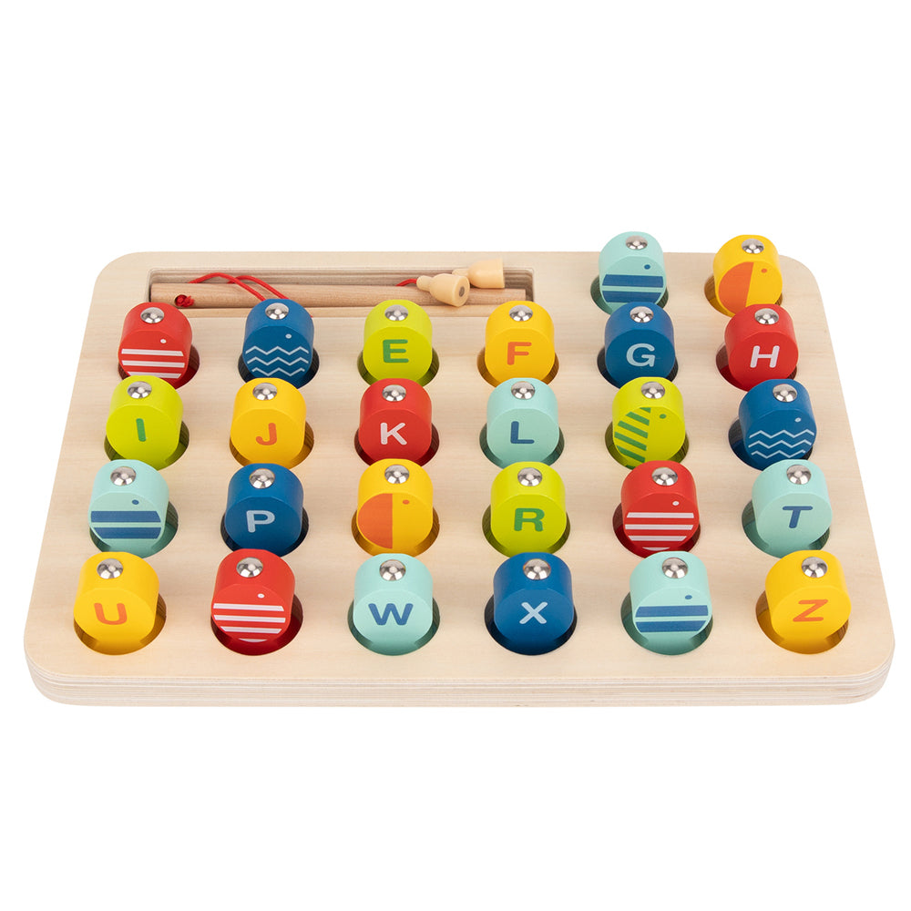 Tooky Toy Wooden Magnetic Fishing Educational Game Activity w/Alphabet Kids 3y+ — image 4