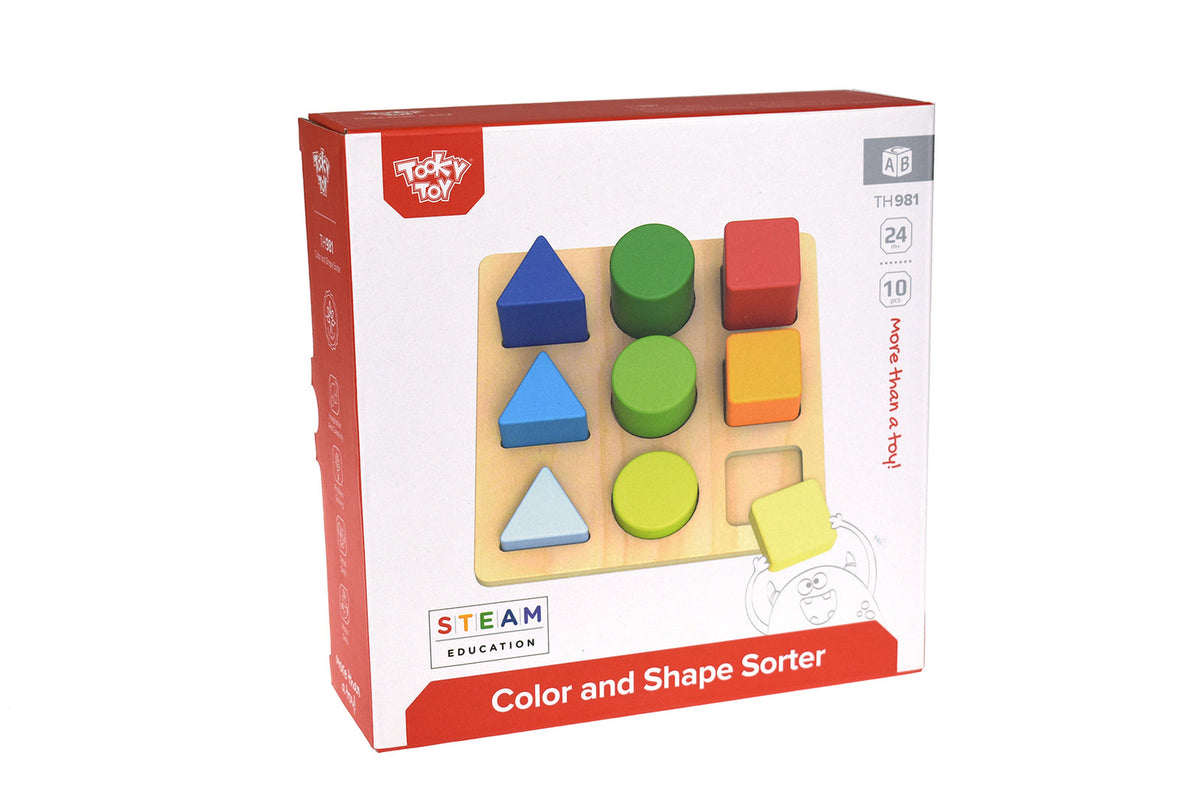Tooky Toy Colour & Shape Sorter Children's/Kids Problem Solving Puzzle 2+ — image 5