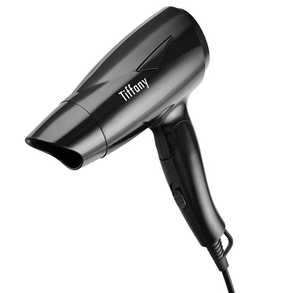 Tiffany THD12 1200W Travel Foldable Compact Hair Dryer/Hairdryer/2 Heat Black — image 2
