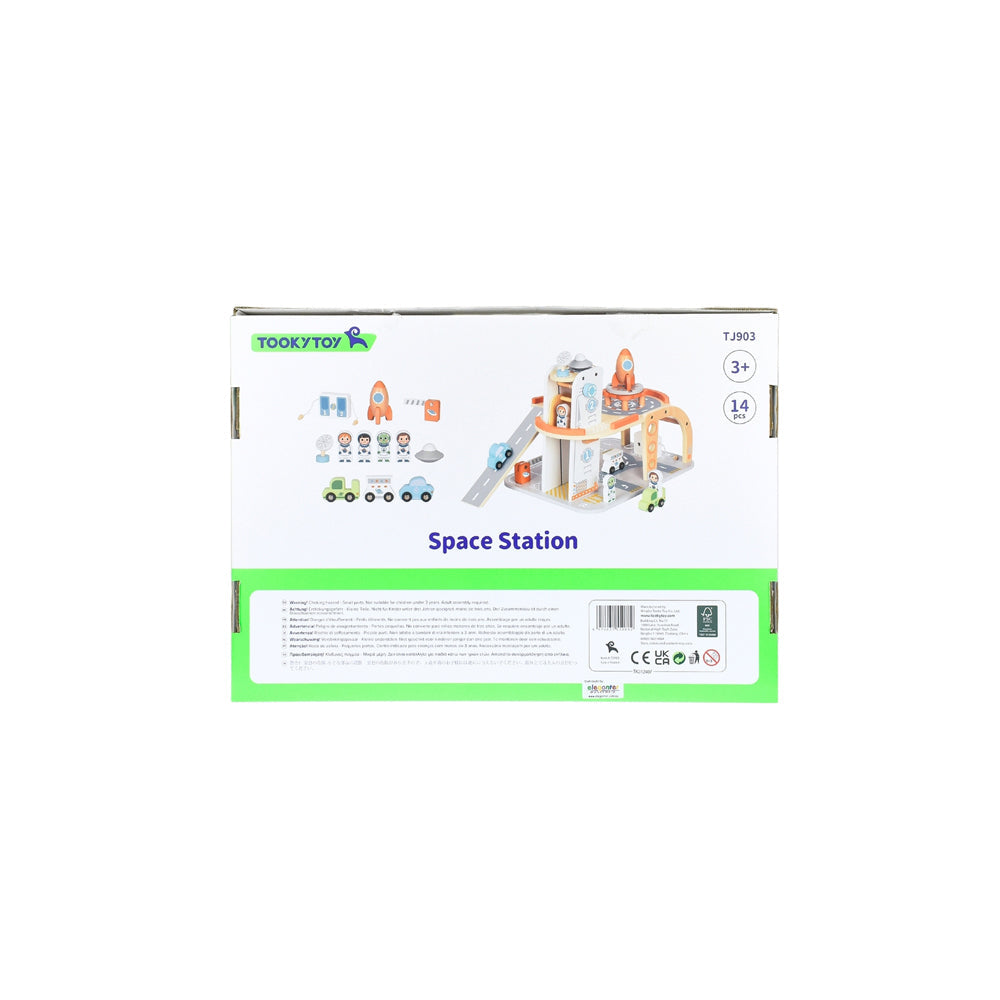 Tooky Toy Wooden Space Station Kids/Children Educational Toy Playset 3y+ — image 4