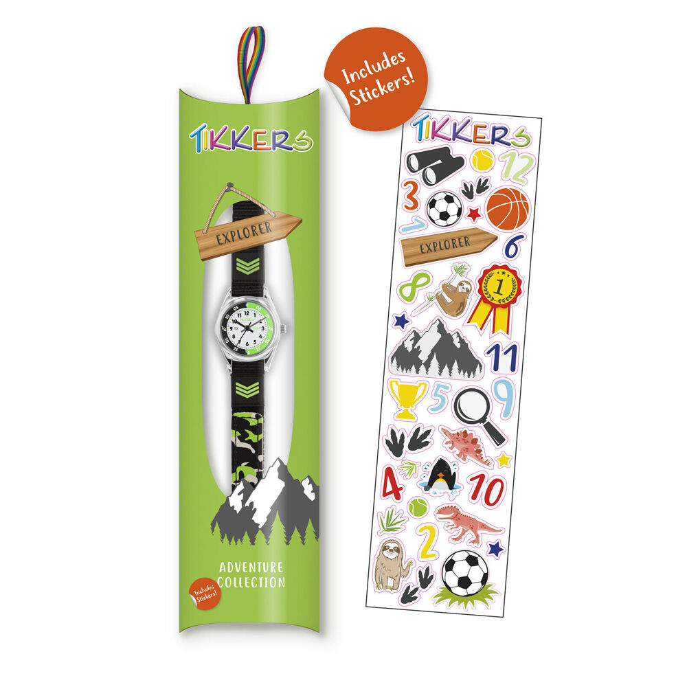 Tikkers Time Teacher Silicone Watch with Adjustable Canvas Straps — image 3