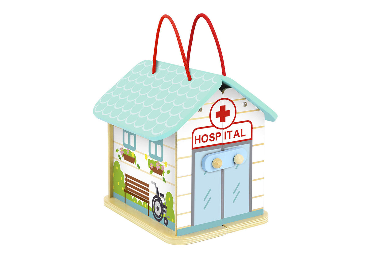 Tooky Toy Hospital Kids/Children's Pretend Play/Playset Stage With Carry Box 3+ — image 2