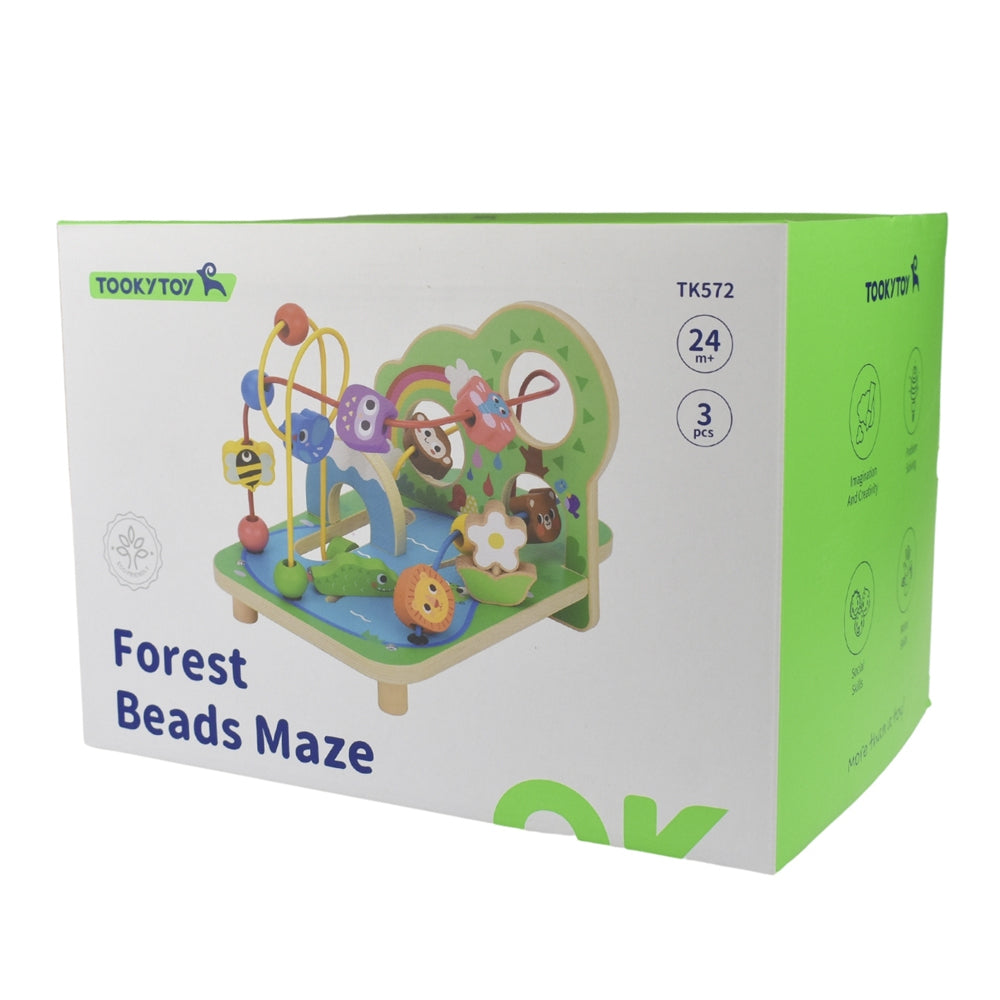 Tooky Toy Bead Maze Interactive Wooden Puzzle Children's Play Toy Set 2yrs+ — image 5