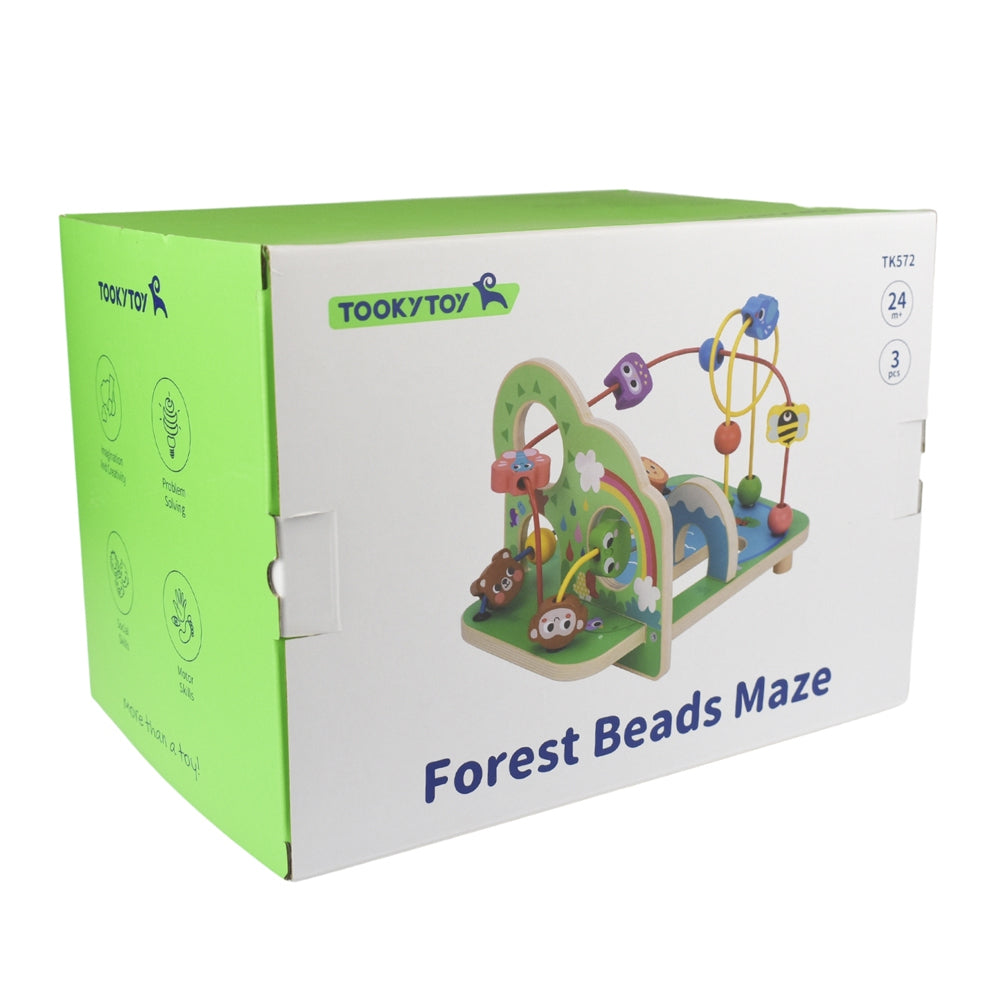 Tooky Toy Bead Maze Interactive Wooden Puzzle Children's Play Toy Set 2yrs+ — image 4