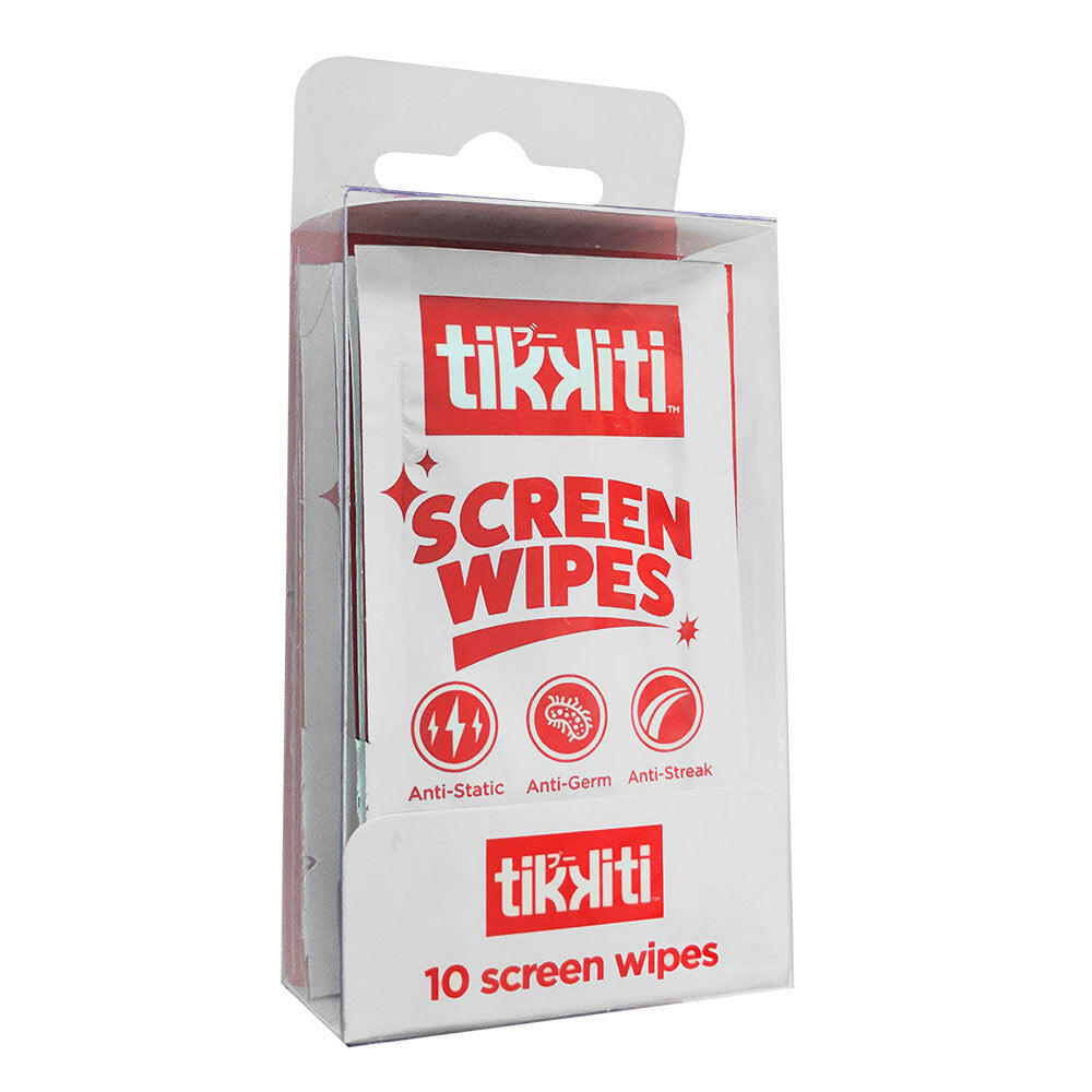 Tikkiti Anti-Bacterial Screen Cleaning Wipes/Cloths for Smartphones/Tablets (10 Pieces)