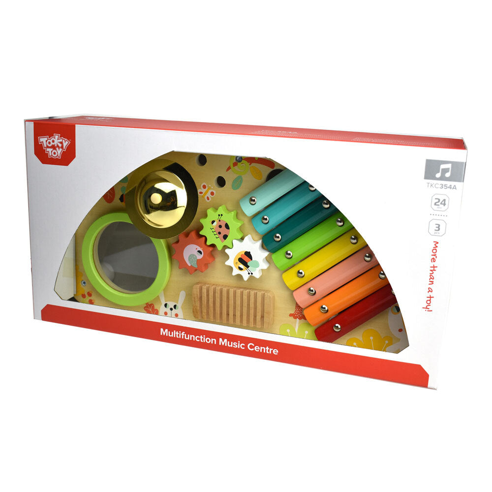 Tooky Toy Multifunction 45cm Music Centre Kids Fun Wooden Musical Instrument 2y+ — image 2