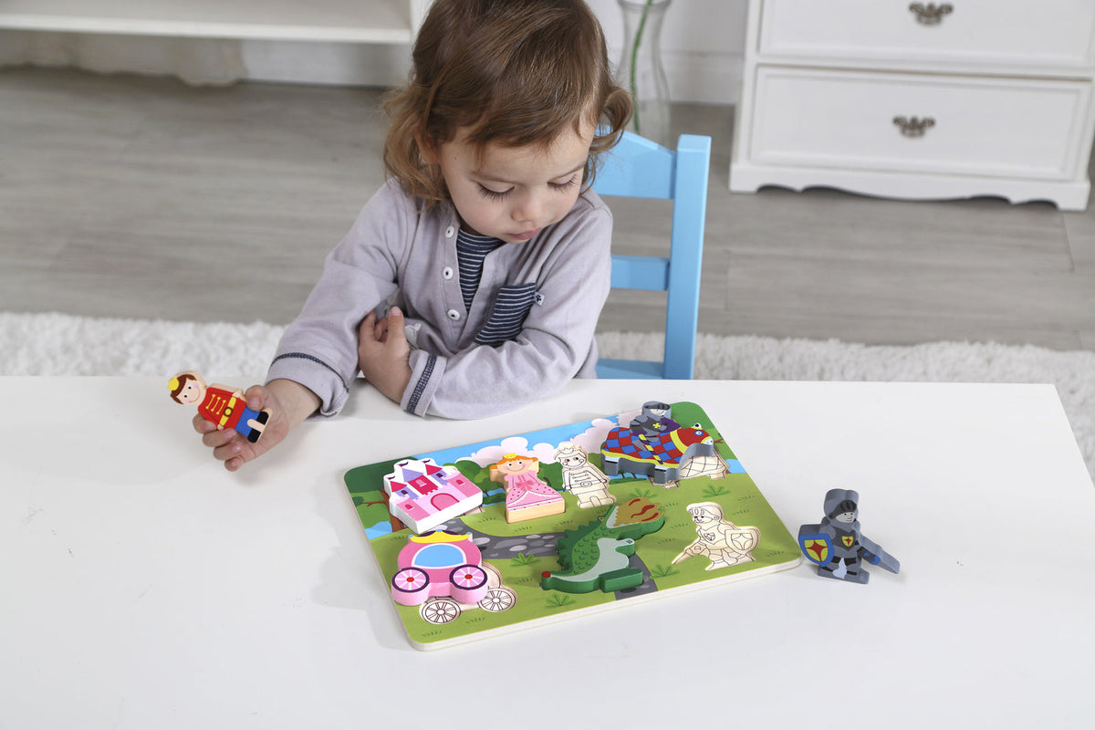 Tooky Toy Chunky/Large Pieces Princess Children's/Kids/Baby Puzzle Board 12m+ — image 2