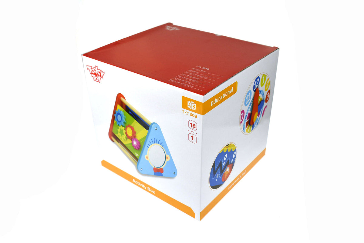 Tooky Toys Kids/Toddler's Interactive Activity Box Toy w/Mazes/Gears 18m+ — image 4