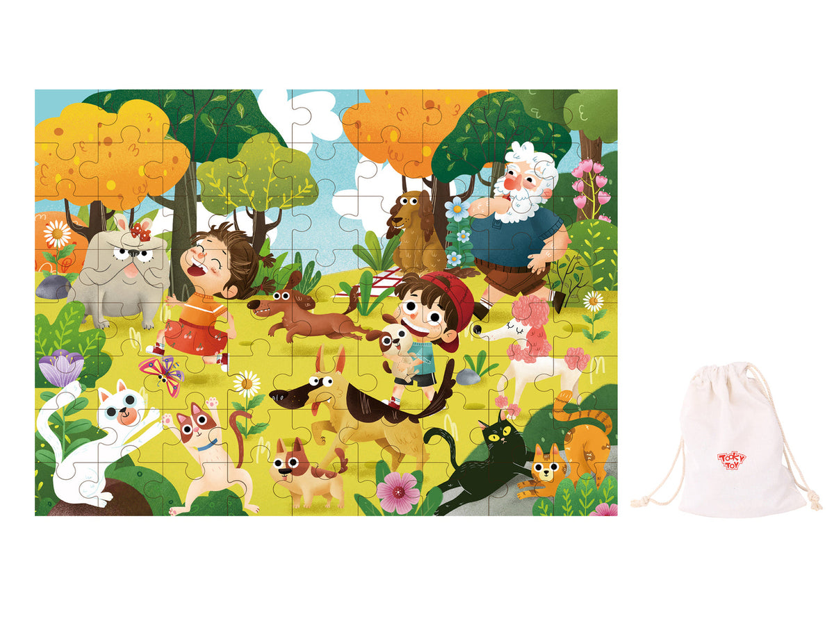 Tooky Toy At The Park Scene Kids/Children's Junior Jigsaw Puzzle Set 3y+ (72 Pieces)