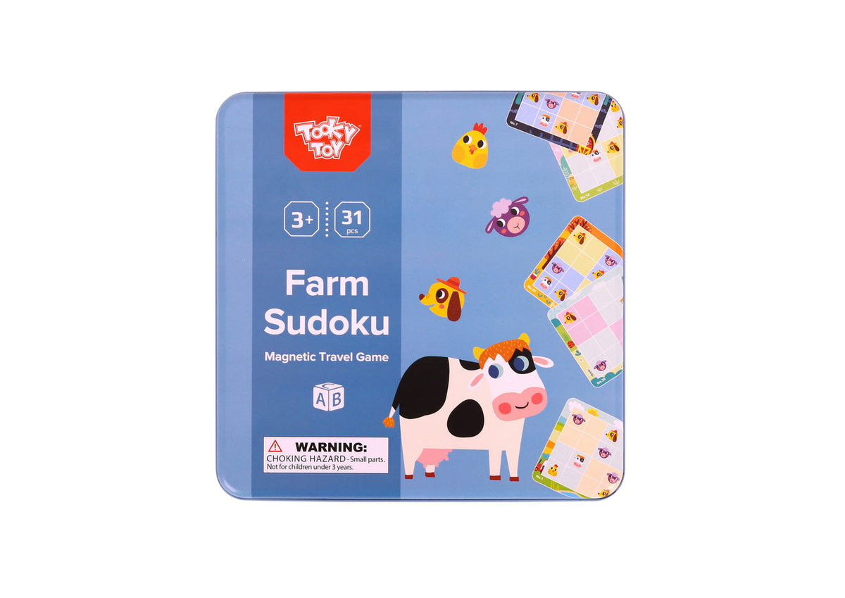 Tooky Toy Kids/Children's Farm Themed Sudoku Tabletop Educational Fun Game 3+ — image 5