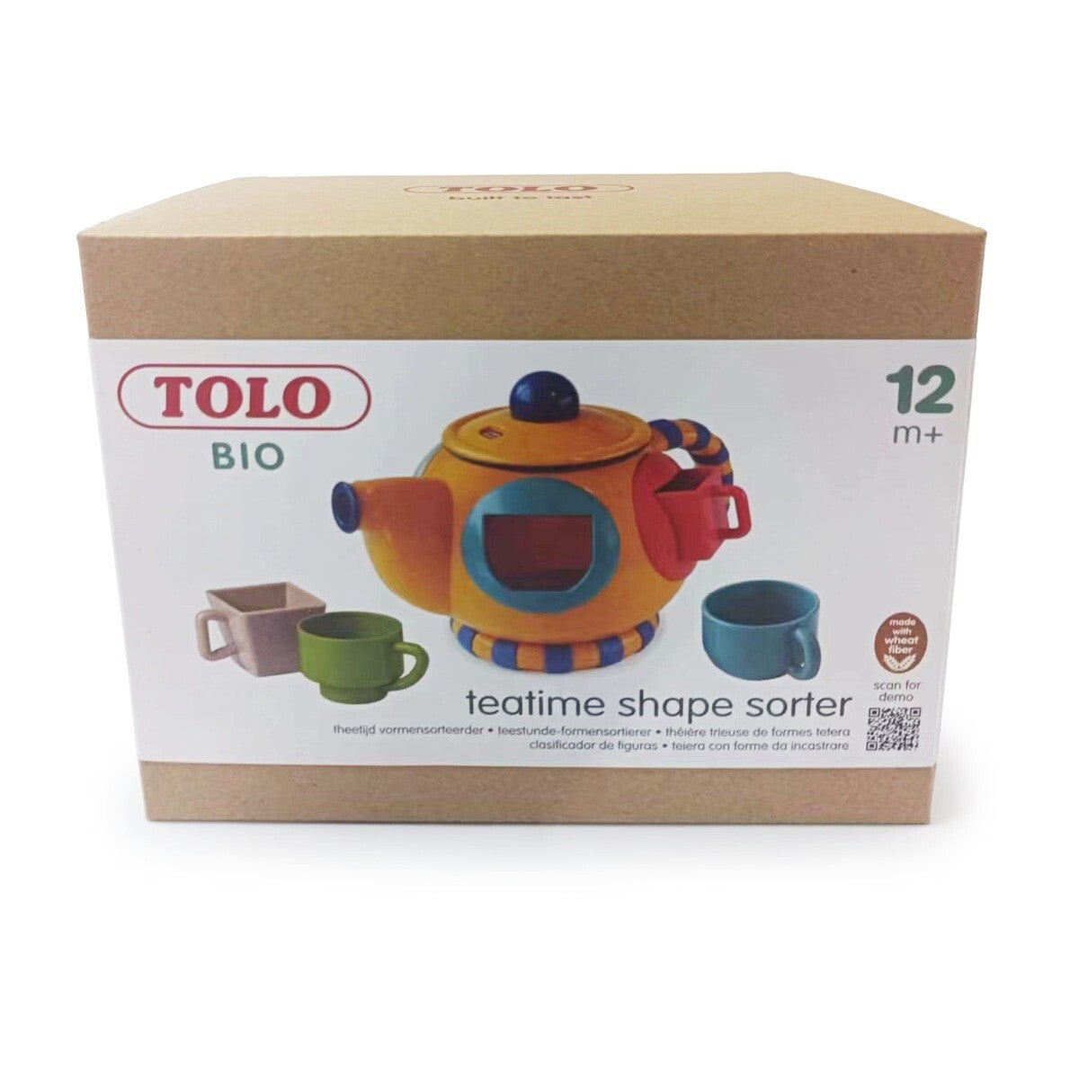 Tolo Toys Bio Plastic 20cm Teatime Shape Sorter w/4-Cups Baby/Toddler Toy 12m+ — image 4