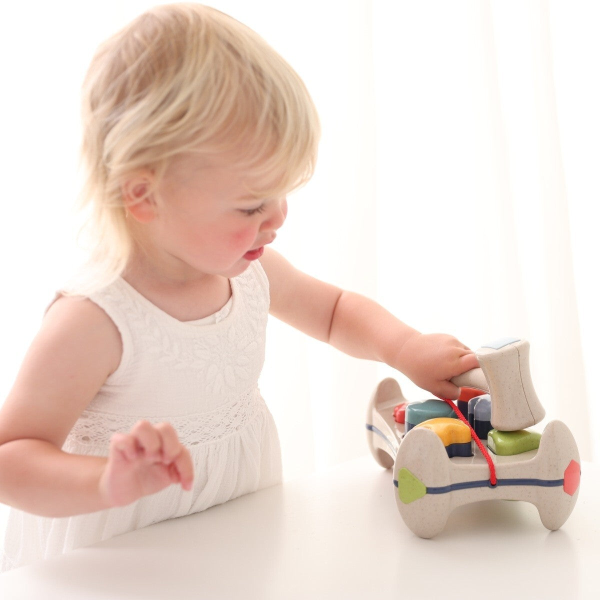 Tolo Toys Bio Plastic 24.5cm 6-Shape Sorter Play Bench Baby/Toddler Fun Toy 12m+