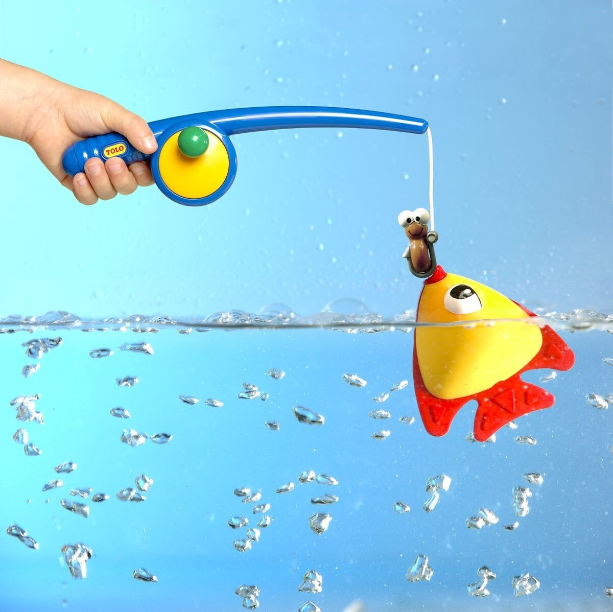 Tolo Toys Bio Plastic Funtime Fishing Kids/Toddler Bath Play Toy Set 18m+ (4 Pieces)