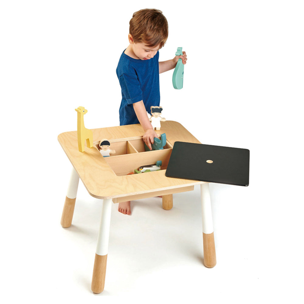 Tender Leaf Toys 31cm Forest Square Wooden Table w/ Storage Compartment 3y+ — image 3