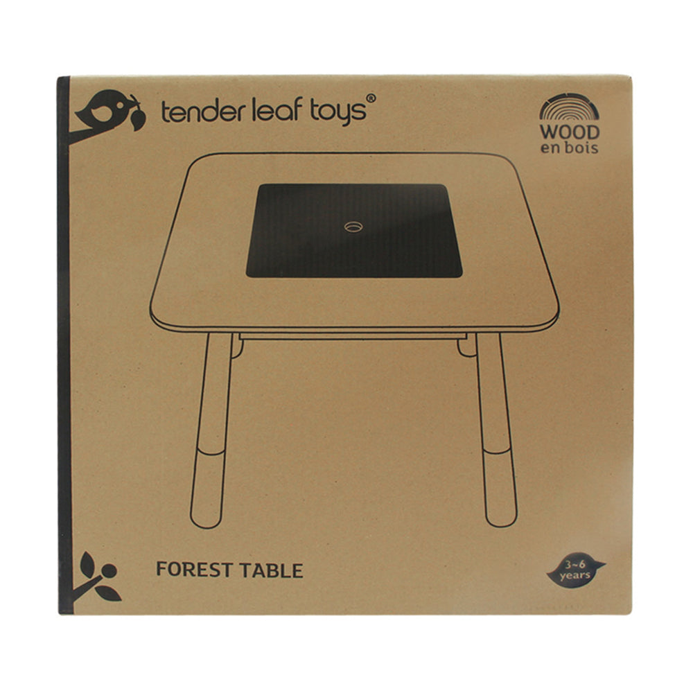 Tender Leaf Toys 31cm Forest Square Wooden Table w/ Storage Compartment 3y+ — image 4
