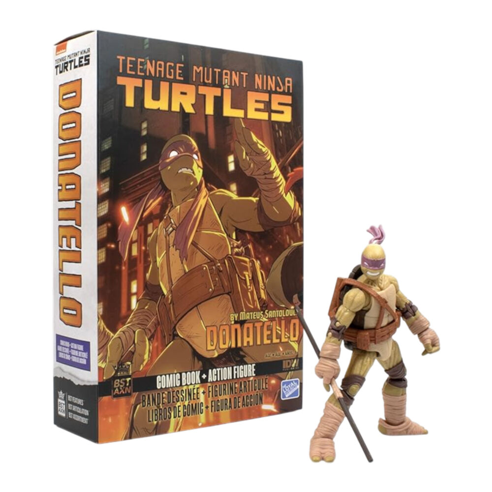 The Loyal Subjects Teenage Mutant Ninja Turtles Comics Donatello Bst Axn Figure & Comic Book Wave 3