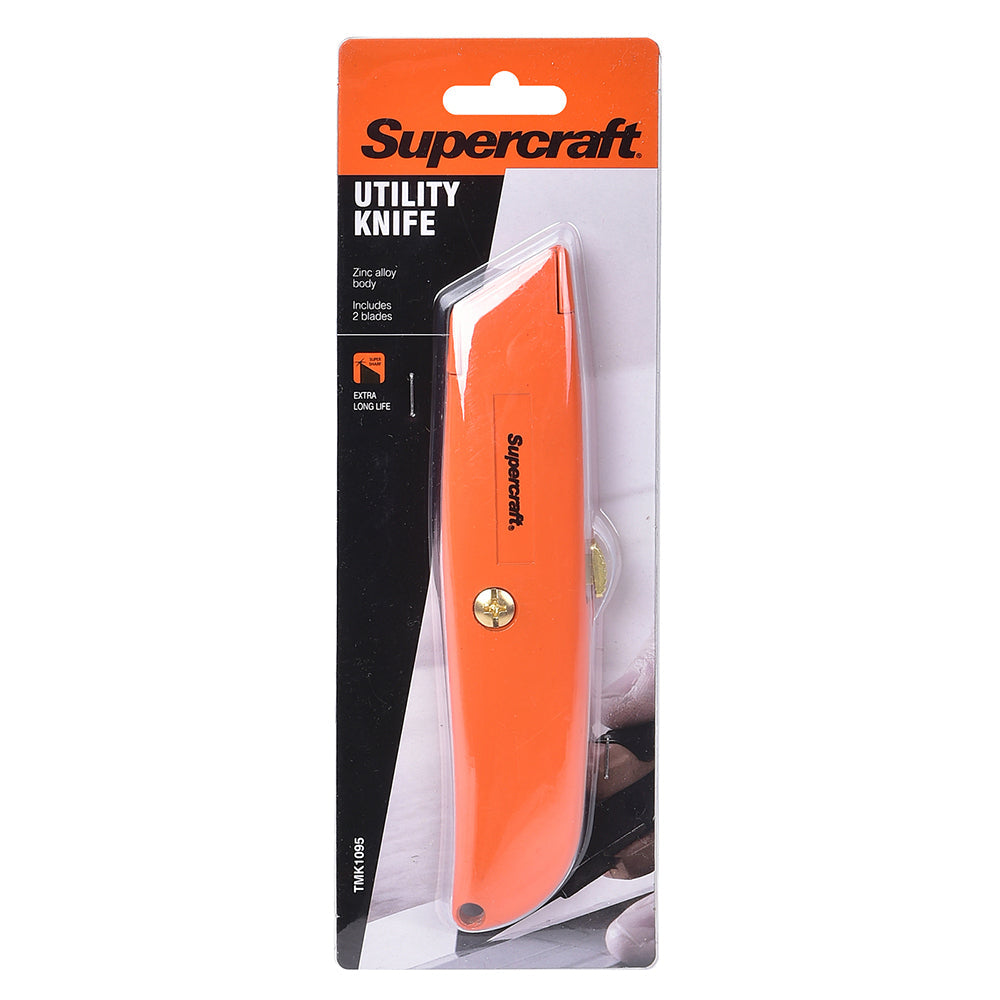 Supercraft Multipurpose Utility Knife/Box Cutter With Retractable Blade Set