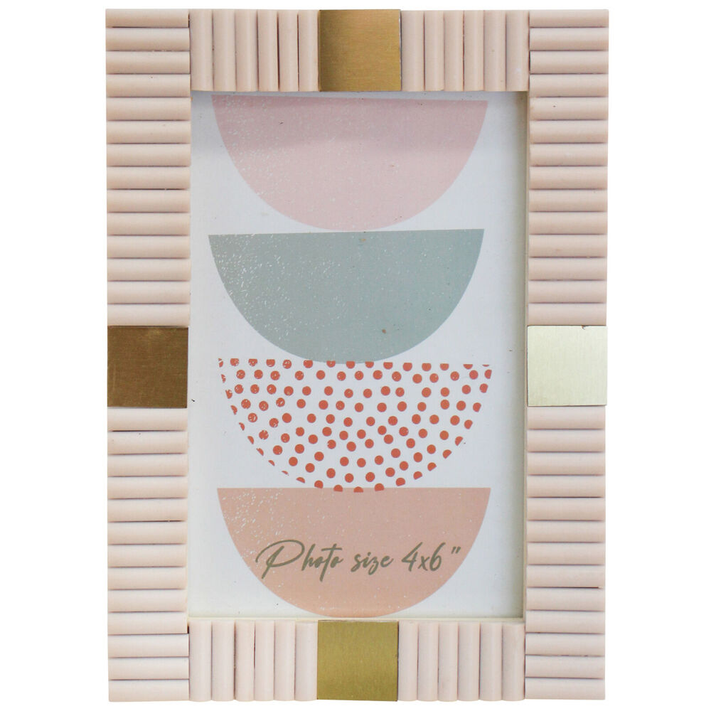 LVD 13.5x2x18.5cm Neutral Wooden Acrylic Roman Picture/Photo Frame 4x6