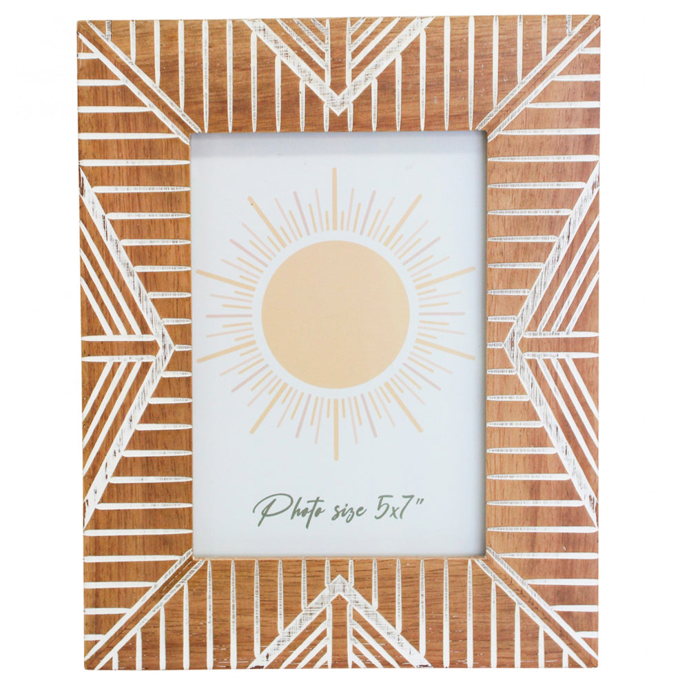 LVD Wooden 13x18cm Photo Frame Sorrento Picture Holder Display Standing Decor Brown — image 2