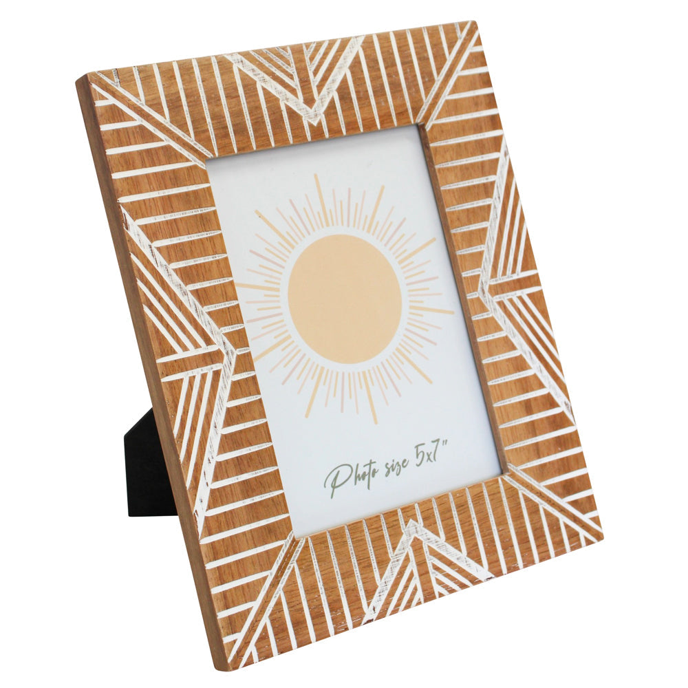LVD Wooden 13x18cm Photo Frame Sorrento Picture Holder Display Standing Decor Brown