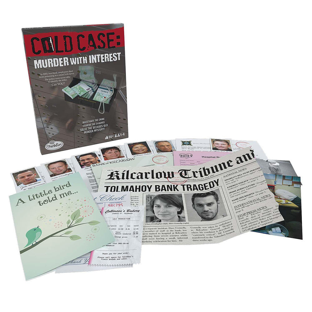 Thinkfun Cold Case: Murder With Interest 1-4 Players Mystery Game Kids/Family 8+