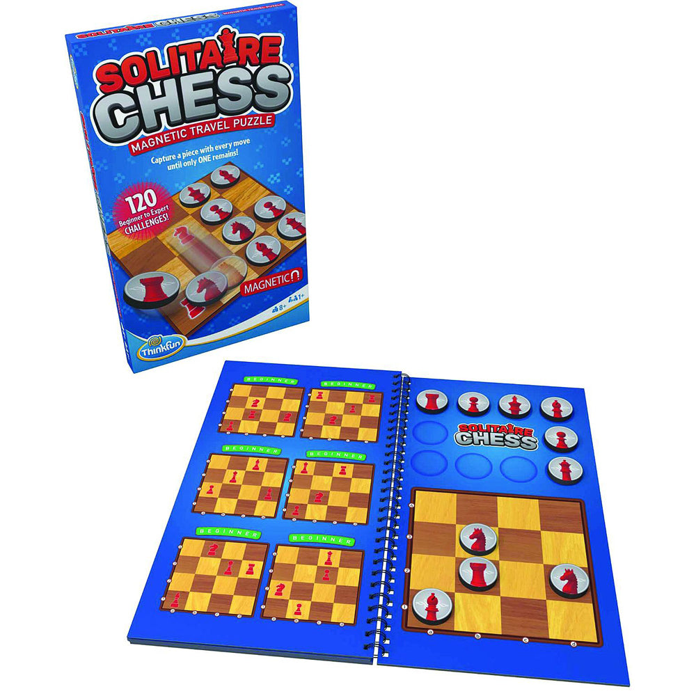 Thinkfun Kids Logic & Problem Solving Solitaire Chess Magnetic Travel Game 8y+