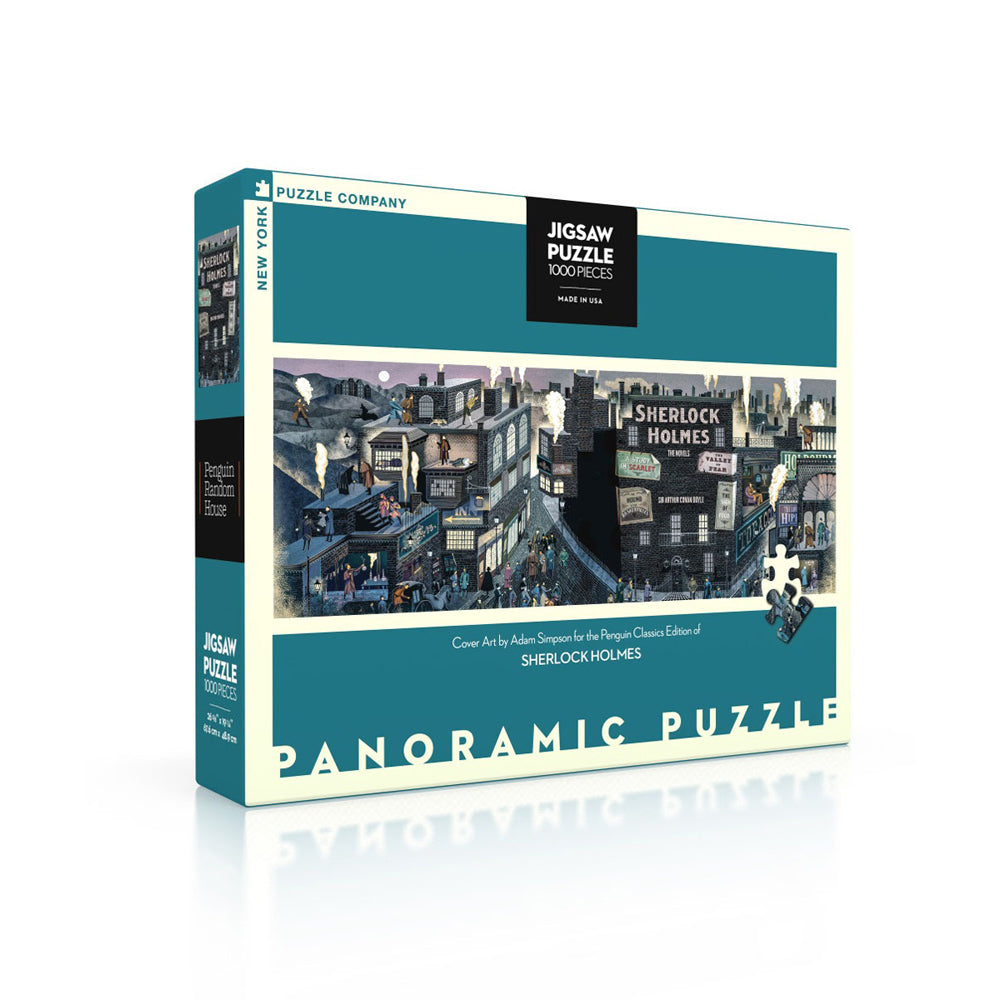 New York Puzzle Company Panoramic Puzzle 99cm Sherlock Holmes 13+ (1000 Pieces)
