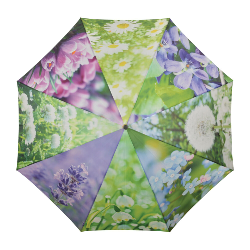 Esschert Design Umbrella Flowers w/ Wooden Handle Sun/Rain Protection 120cm