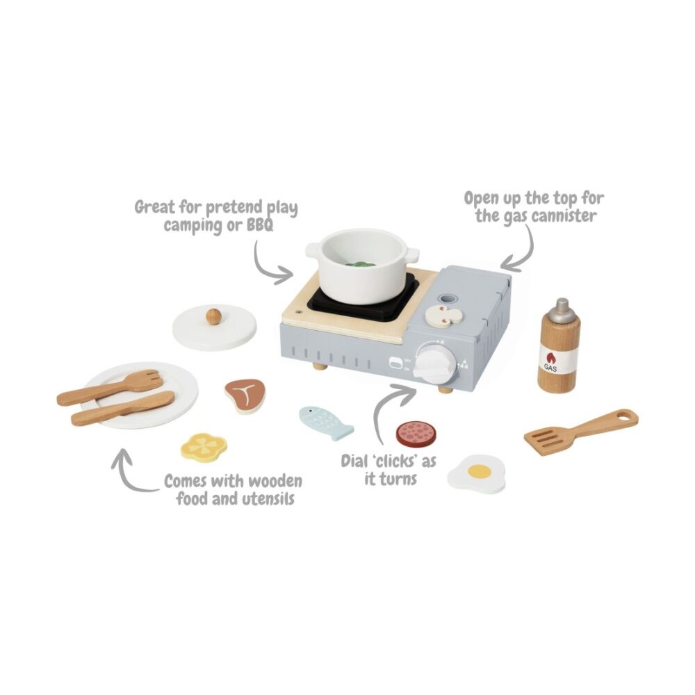 Tooky Toy Camping Stove Set Wooden Playset Children/Kids 3y+ — image 6