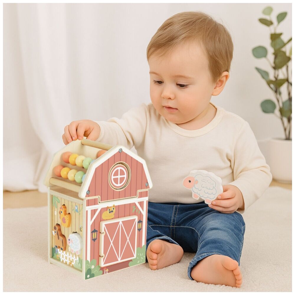 Tooky Toy Farm Playhouse Wooden Play Sensory Children/Kids 18m+ — image 8