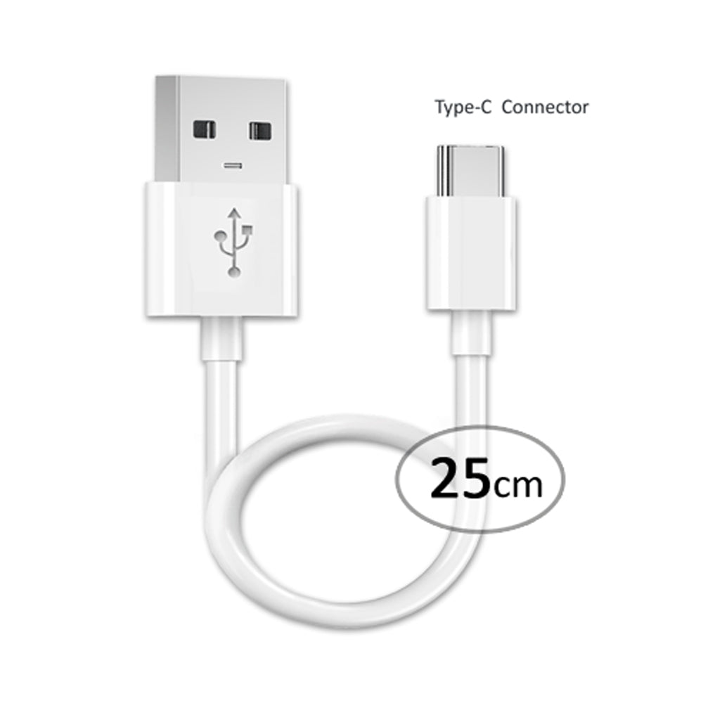 Sansai Type-C To USB-A Male Mobile/Phone Charging Data Sync Cable 25cm White — image 2
