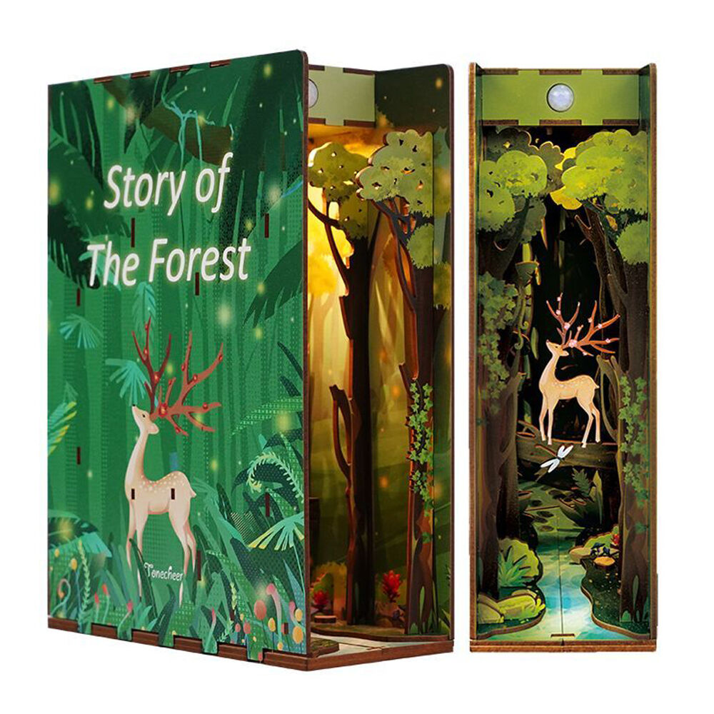 Tonecheer Story Of The Forest 3D Puzzle 24.5cm DIY Book Nook Kit 14y+ (45 Pieces) — image 2