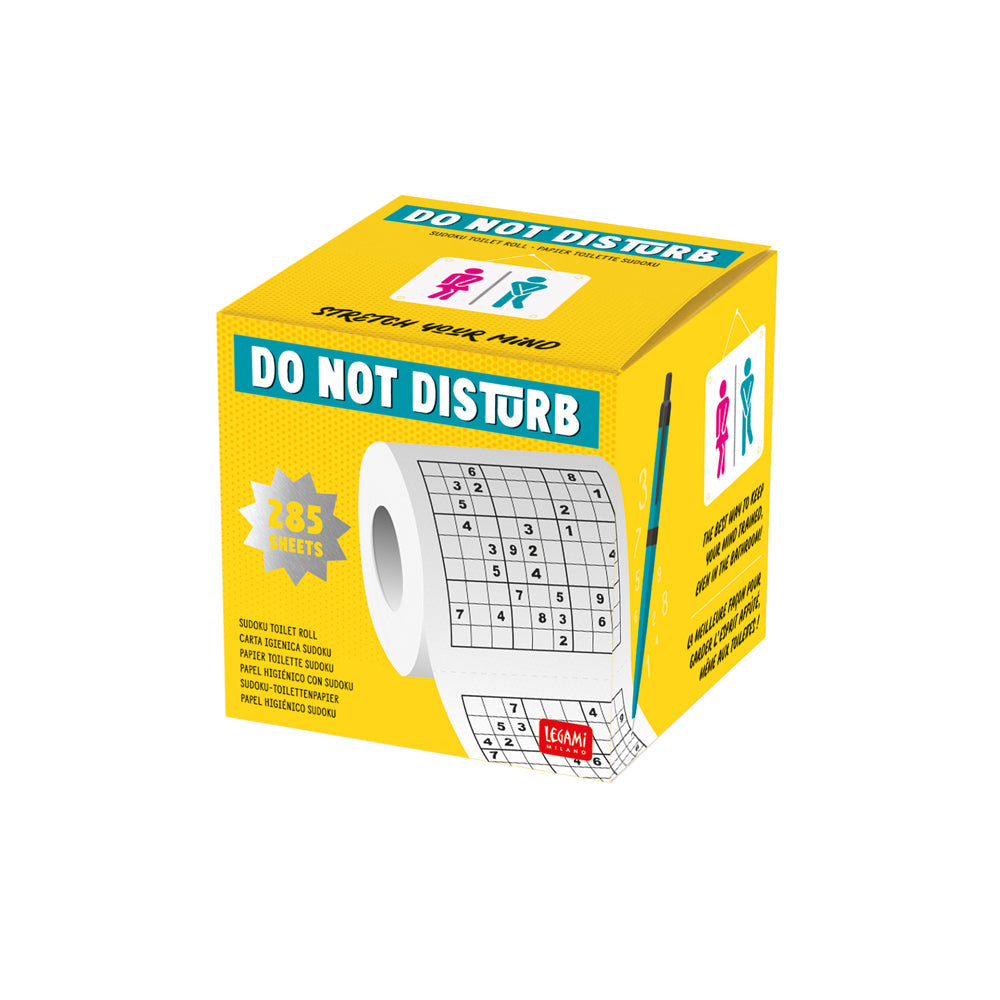 Legami Do Not Disturb Sudoku Toilet Paper Tissue Roll Bathroom Fun Play Game — image 2