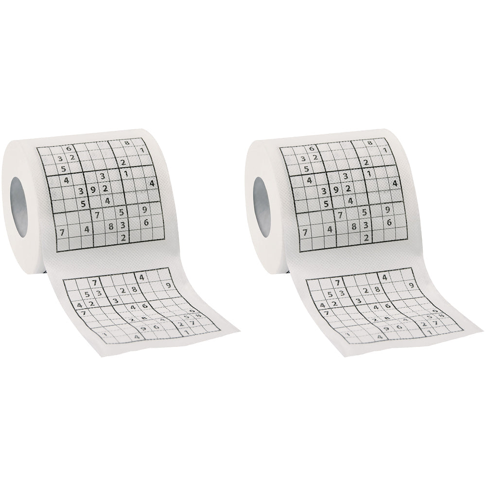 Legami Do Not Disturb Sudoku Toilet Paper Tissue Roll Bathroom Fun Play Game (2 Pack)