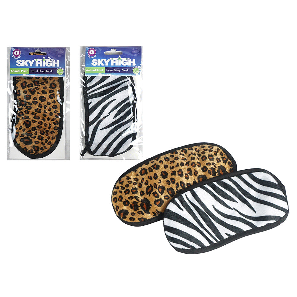 SKY High Satin Backed Printed Light Blocking Eye Mask Assorted Colours — image 2