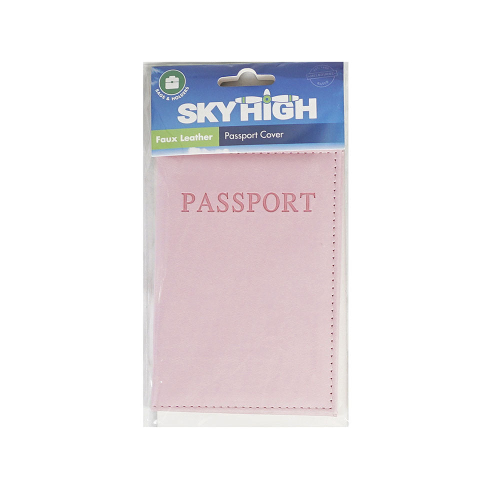 SKY High Travel Passport Bording Pass Holder Solid Colour Assorted Colours